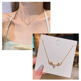 Lucky Antler collar bone Necklace -X676G